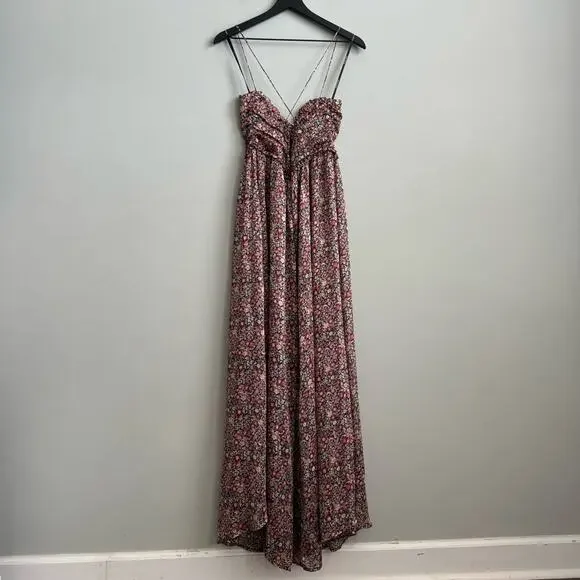 NEW For Love & Lemons Joelle Floral Maxi Dress M - Picture 7 of 14